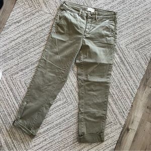 Anthropologie khaki trousers